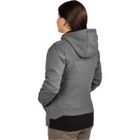 M12 Heated Hoodie with Battery, Women's, Medium, Grey, Poly-Cotton O-Max
