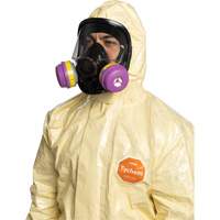 Tychem&reg; 6000 SFR Coverall, Size Small, Khaki O-Max