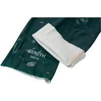 Double Dipped Green Gloves, 18" L, PVC, Cotton Jersey Inner Lining, 70-mil O-Max