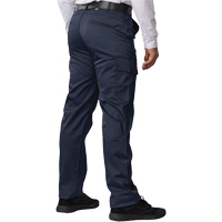Big Flex Cargo Pants, Poly-Cotton/Spandex, Navy Blue, Size 46, 30 Inseam O-Max
