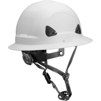 Casque Fibre Metal de style escalade avec bordure compl&egrave;te, R&eacute;pond aux normes CSA type 2, Suspension Rochet, Non ventil&eacute; O-Max