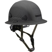 Casque Fibre Metal de style escalade avec bordure compl&egrave;te, R&eacute;pond aux normes CSA type 2, Suspension Rochet, Non ventil&eacute; O-Max