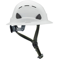 Casque Fibre Metal de style escalade avec bordure compl&egrave;te, R&eacute;pond aux normes CSA type 2, Suspension Rochet, Ventil&eacute; O-Max