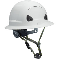 Casque Fibre Metal de style escalade avec bordure compl&egrave;te, R&eacute;pond aux normes CSA type 2, Suspension Rochet, Ventil&eacute; O-Max