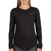 FREEFLEX Long-Sleeve Hybrid T-Shirt, Women's, X-Small, Black O-Max