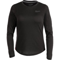 FREEFLEX Long-Sleeve Hybrid T-Shirt, Women's, X-Small, Black O-Max