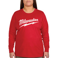 GRIDIRON Long Sleeve Logo T-Shirt, Women's, X-Small, Red O-Max