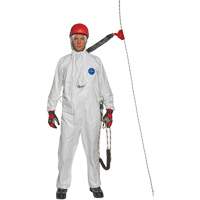 Harness-Compatible Disposable Coverall, Small, White, Tyvek&reg; 500 O-Max