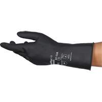 AlphaTec&reg; 87-118 Chemical-Resistance Gloves, Size Small/7, 12.6" L, Rubber Latex, Cotton Inner Lining, 31-mil O-Max