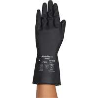 AlphaTec&reg; 87-118 Chemical-Resistance Gloves, Size Small/7, 12.6" L, Rubber Latex, Cotton Inner Lining, 31-mil O-Max