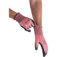 Eco-Friendly Lightweight High-Dexterity Cut-Resistant Gloves, Size 8, 18 Gauge, Foam Nitrile Coated, Stainless Steel/HPPE/RPET Shell, ASTM ANSI Level A4 O-Max