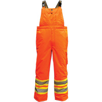 6450PO Freezer 300D Trilobal Overalls, Polyester, Small, High Visibility Orange O-Max