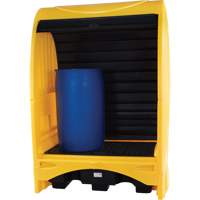 2-Drum Hard Cover Spill Pallet, 43.11" L x 61.61" W x 83.07" H, 1433 lbs. Load Capacity O-Max