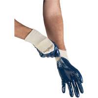 Gants &agrave; doublure interlock de poids moyen, 10/T-Grand, R&ecirc;vetement Nitrile, Enveloppe en Coton O-Max