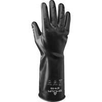 874 Chemical-Resistant Gloves, Size Small/7, 14" L, Butyl Rubber, 13.78-mil O-Max