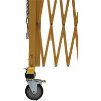 Barri&egrave;re extensible, 84" h x 20' lo, Jaune O-Max