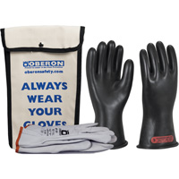 Ensemble de gants en caoutchouc pour l'&eacute;lectricit&eacute; de classe 0, 8, 11" lo, 20 cal/cm², NFPA 70E O-Max