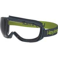 MX500 Safety Goggles, Clear Lens, Anti-Fog/Anti-Scratch, Indirect Vent O-Max