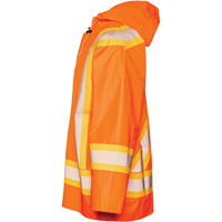 R804 Hurricane Rain Jacket, Small, High Visibility Orange O-Max