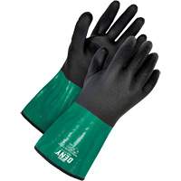 Gants r.sistant aux produits chimiques avec doublure r&eacute;sistante &agrave; la coupe, Taille 6/T-petit, 12" lo, PVC O-Max