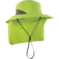 Chill-Its 8934 Ranger Hat with Neck Shade, Small/Medium, Hi-Vis Lime O-Max