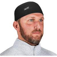 Chill-Its 6630 High-Performance Skull Cap with Terry Cloth Sweatband, Black O-Max