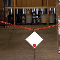 Chaîne de barri&egrave;re en plastique, Vert O-Max