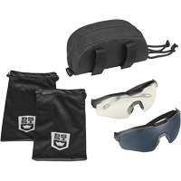 MY6 Safety Glasse Eyeshield Kit, Clear/Smoke Lens, Anti-Fog/Anti-Scratch, ANSI Z87+ O-Max