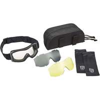 X1000 Ballistic Protection Goggles Kit, Amber/Clear Lens, Anti-Fog/Anti-Scratch, Direct Vent O-Max