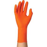 Gants jetables TOUCHNTUFF 93-800, 6,5/7, Latex/N&eacute;opr&egrave;ne/Nitrile, 23,6-mils, Sans poudre, Orange O-Max