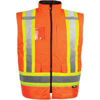 High-Visibility 7-in-1 Jacket, Polyester, High Visibility Orange, X-Small O-Max