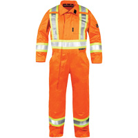 Combinaison ignifuge haute visibilit&eacute;, Taille Petit, Orange O-Max