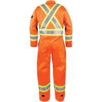 Combinaison ignifuge haute visibilit&eacute;, Taille Petit, Orange O-Max