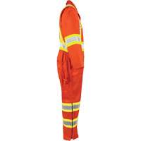 Combinaison non doubl&eacute;e haute visibilit&eacute;, Petit, Orange haute visibilit&eacute; O-Max