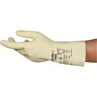 AlphaTec&reg; 87-137 Lightweight Natural Gloves, Size 7, 11.8" L, Rubber Latex, 16-mil O-Max