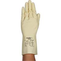 AlphaTec&reg; 87-137 Lightweight Natural Gloves, Size 7, 11.8" L, Rubber Latex, 16-mil O-Max