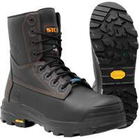 Bottes de travail Metpro Flex avec protecteur m&eacute;tatarsien, Cuir, Taille 4, Imperm&eacute;able O-Max