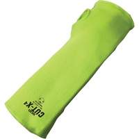 Cut-X&reg; Cut-Resistant Sleeve with Thumb Hole, Fibreglass/Polyethylene, 10", ASTM ANSI Level A4, High Visibility Lime O-Max