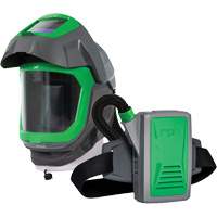 Masque de respirateur Z-Link avec joint de visage, visi&egrave;re & montage &agrave; ceinture, Respirateur &agrave; masque/Masque de soudage, Pile Lithium-ion O-Max