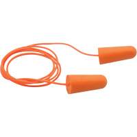 SEALTEC33 Orange Tapered PU Foam Disposable Earplugs, Corded, Bulk - Box, 33 dB NRR, One-Size O-Max