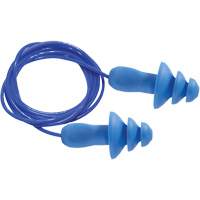 SEALTEC TipGrip Blue 100% Metal Detectable Reusable Earplugs, Corded, One-Size, Bulk - Box, 26 dB NRR dB O-Max