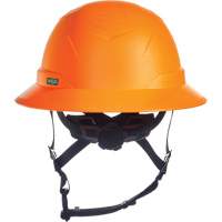 V-Gard H2&reg; Full Brim Safety Helmet, Ratchet Suspension, Non-Vented O-Max