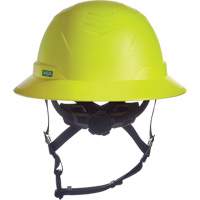 V-Gard H2&reg; Full Brim Safety Helmet, Ratchet Suspension, Non-Vented O-Max