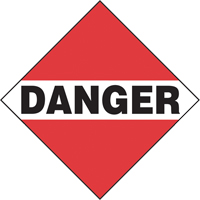 Danger Mixed Load TDG Placard, Adhesive Vinyl O-Max