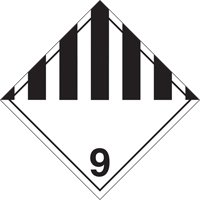 Miscellaneous Danger TDG Placard, Adhesive Vinyl O-Max