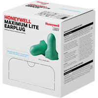 Bouchons d'oreilles en mousse &agrave; basse pression Maximum Lite de Howard Leight, Paire - Sac en poly, Avec cordon O-Max