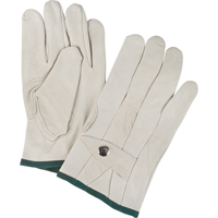 Gants de cordeur d'usage standard, Moyen, Paume Cuir fleur de vache O-Max