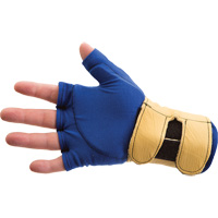 Doublure de gant sans doigts avec retenue au poignet, Taille T-petit, Paume Poly-coton SR273 | O-Max