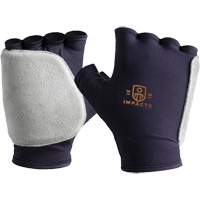 Palm and Side Impact Glove Liner-Right, X-Small, Grain Leather Palm, Slip-On Cuff O-Max