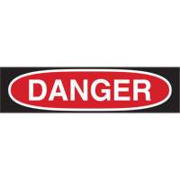 "Danger" Sign, 10" x 14", Polystyrene, Bilingual O-Max